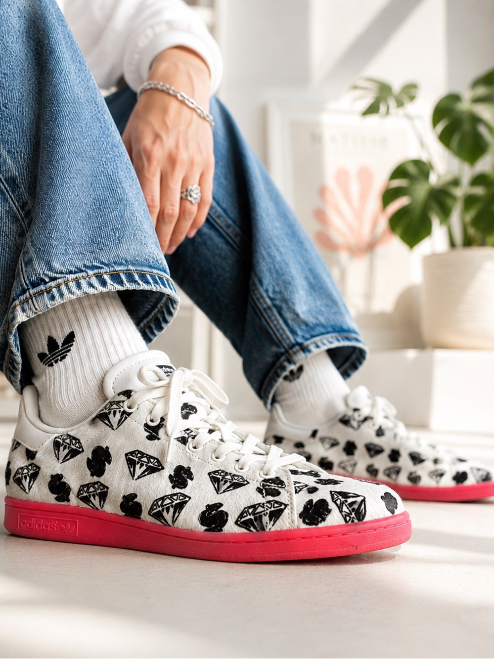 Adidas x BBC x Pharrell - Diamonds and Dollars Stan Smith w/ Pony Hair